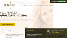 Desktop Screenshot of dentistaemsantos.com.br