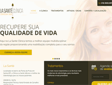 Tablet Screenshot of dentistaemsantos.com.br
